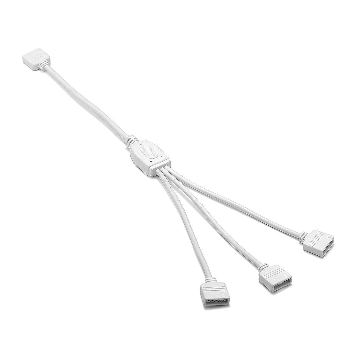 5ピン RGBW メスコネクタ 30〜XNUMX本のワイヤ 白丸線 XNUMXcm