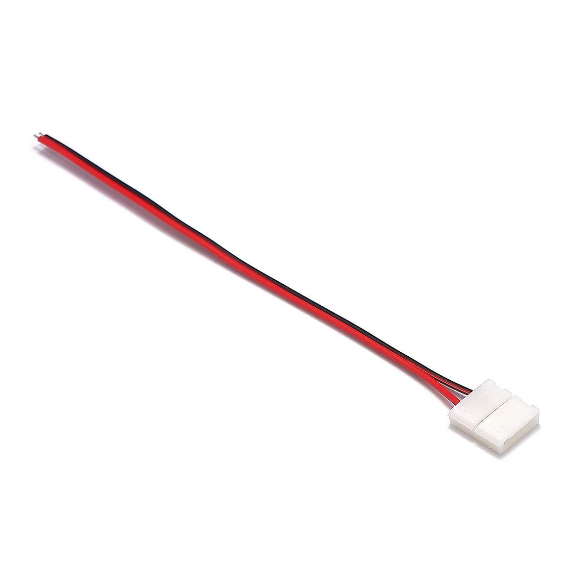 2핀 10mm 클립 싱글 커넥터 케이블 빨간색과 검은색 병렬 케이블 22AWG 15cm 17-0.12