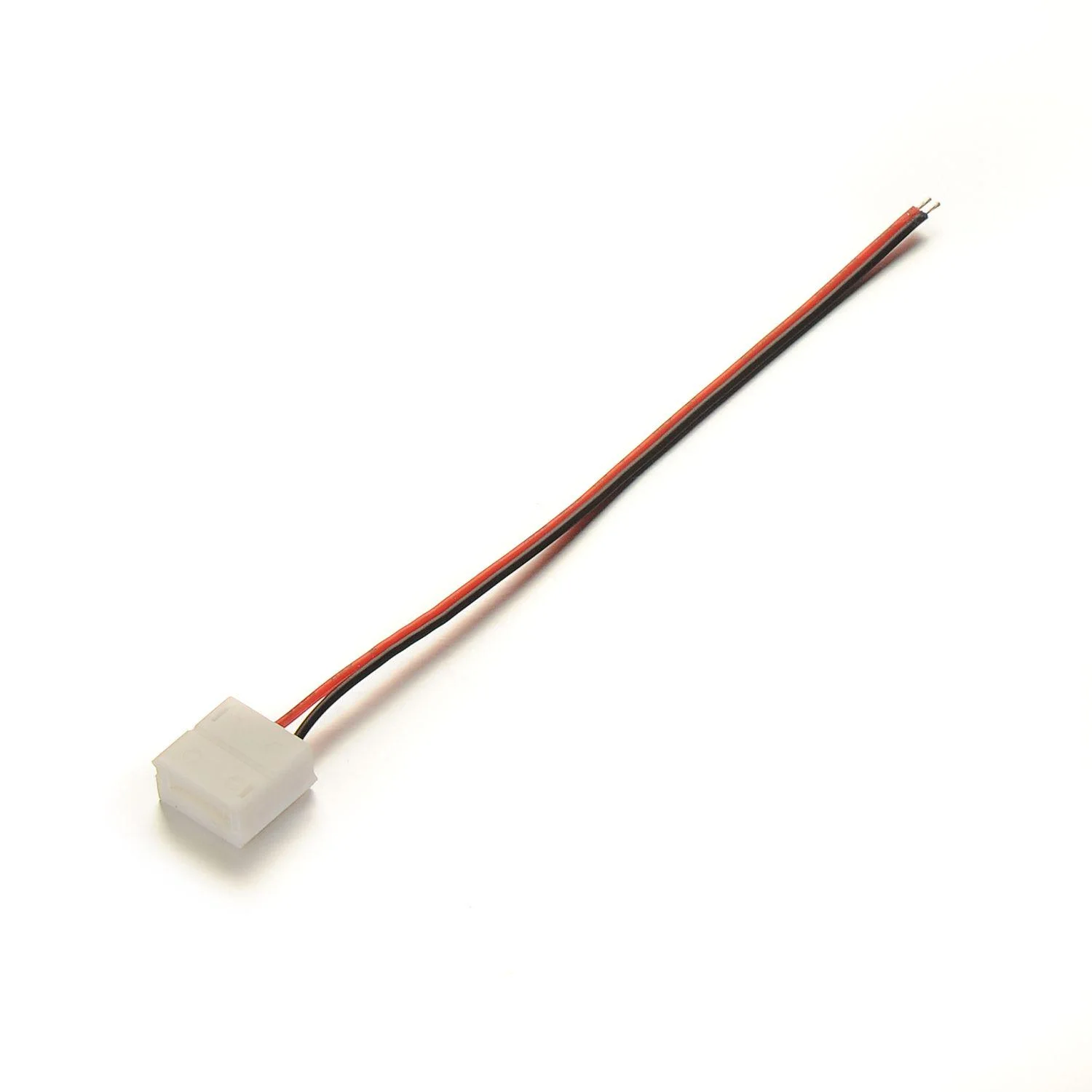 2핀 8mm 클립 싱글 커넥터 케이블 빨간색과 검은색 병렬 케이블 22AWG 15cm 17-0.12 주석 도금 구리 - 방수 조명 스트립