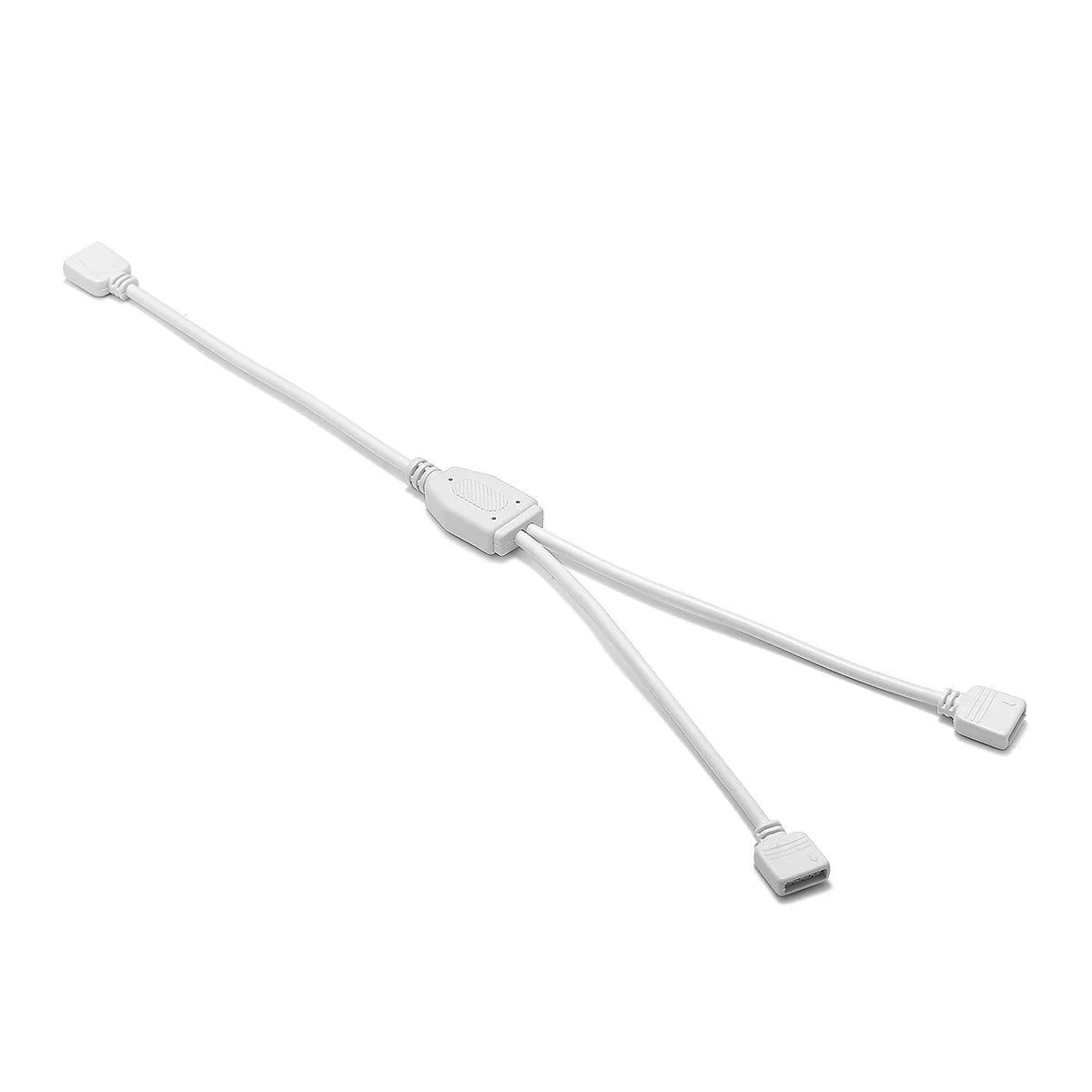 4핀 RGB 암 커넥터 30분할 24선 흰색 원형 와이어 12cm 0.12AWG XNUMX-XNUMX 베어 구리