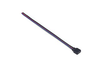 4ピンメス片側ケーブル青赤緑黒パラレルケーブル22AWG 17/0.12