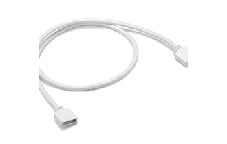 Cavo di prolunga femmina RGB a 4 pin filo tondo bianco 15-150 cm diametro filo 24 AWG 3.0 MM 12/0.12 rame nudo