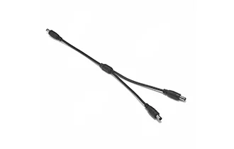 5.5 2.1mm DC 1 male to 2 male ways 22AWG 30cm black
