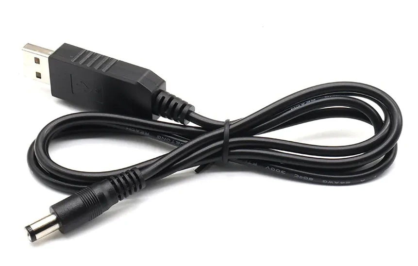 5.5mm×2.5mm USB-DC 9Vケーブルハーネス