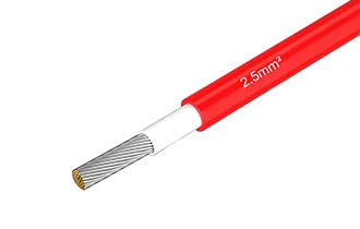 Red Photovoltaic Silicone 6mm² wire battery cable