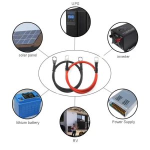 Applications of 3AWG 35mm²silicone cable with crimped terminals